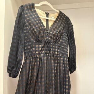 Shoshanna Black Checkered Dress
